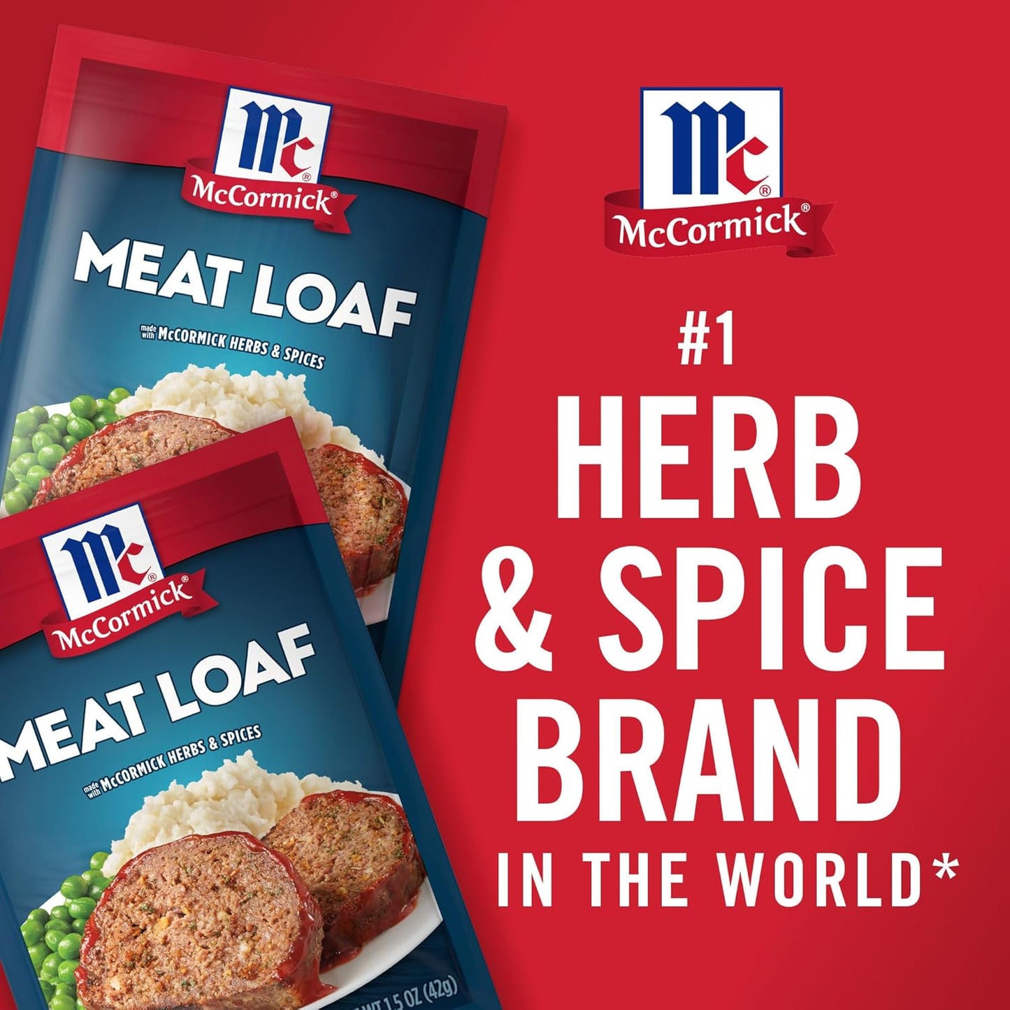 McCormick Meat Loaf Seasoning Mix – Clean-Label Seasoning with Natural Spices for Mindful Family Meals