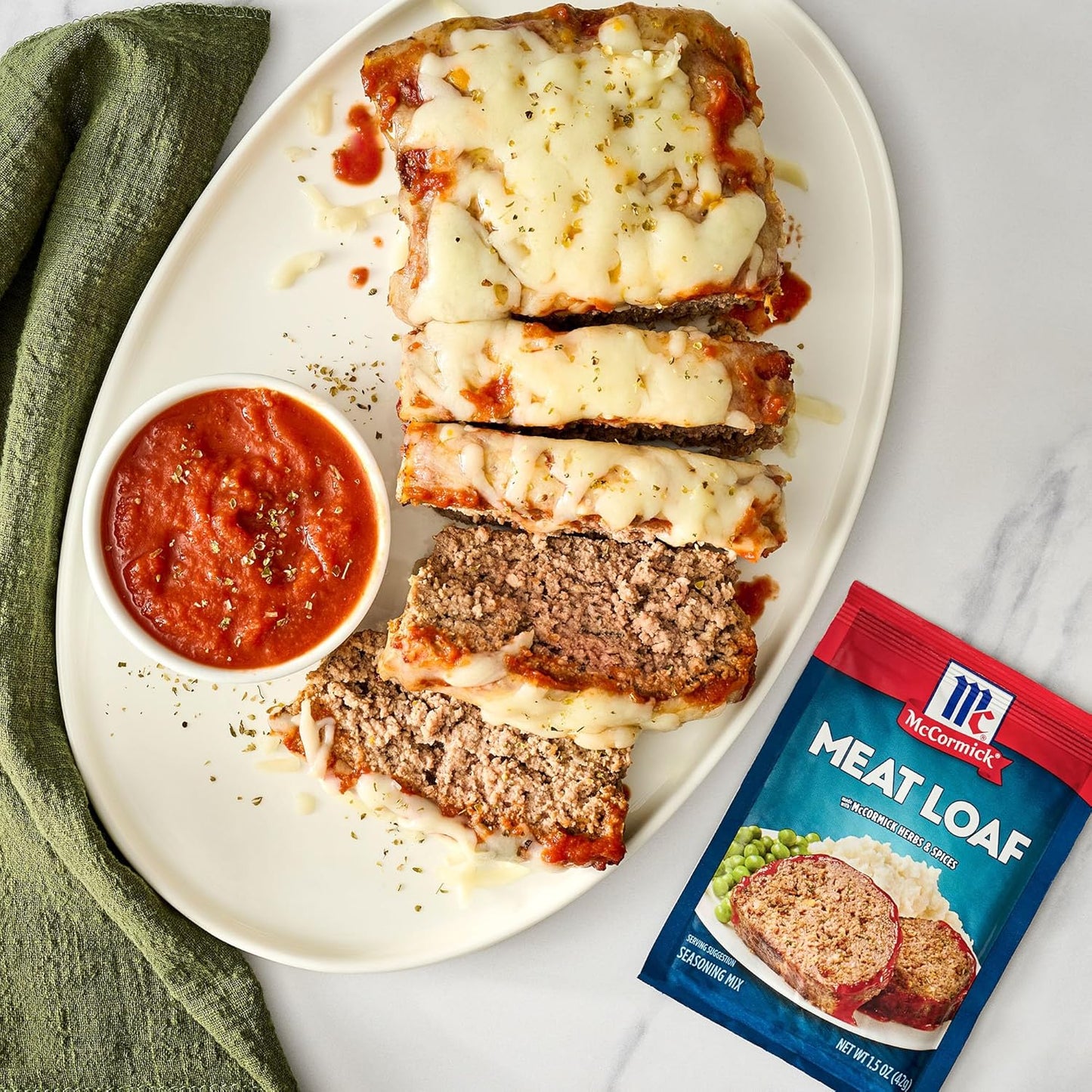 McCormick Meat Loaf Seasoning Mix – Clean-Label Seasoning with Natural Spices for Mindful Family Meals