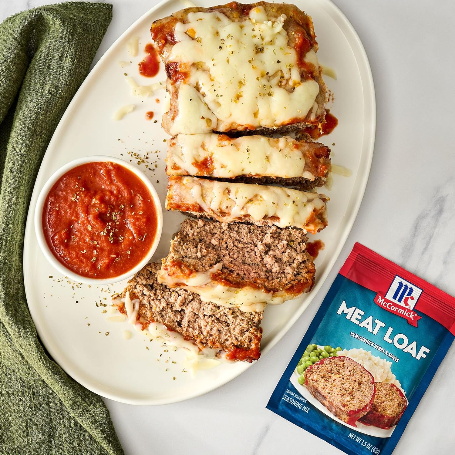 McCormick Meat Loaf Seasoning Mix – Clean-Label Seasoning with Natural Spices for Mindful Family Meals