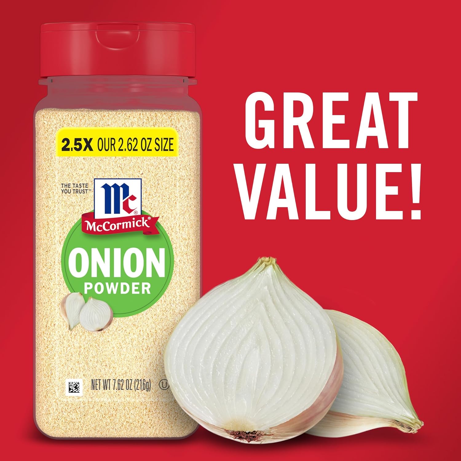 McCormick Onion Powder 7.62 oz – Non-GMO Clean-Eating Pantry Staple