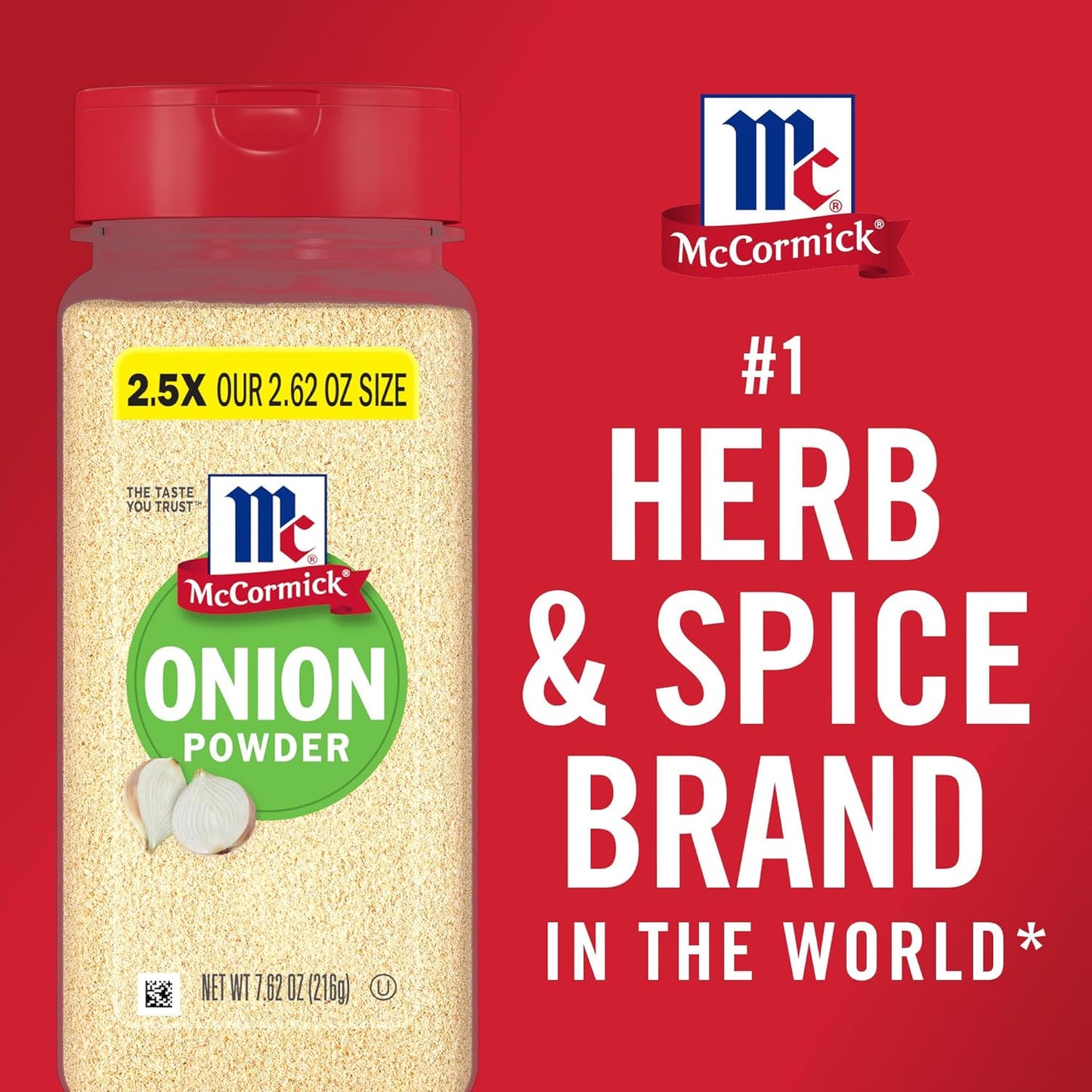 McCormick Onion Powder 7.62 oz – Non-GMO Clean-Eating Pantry Staple