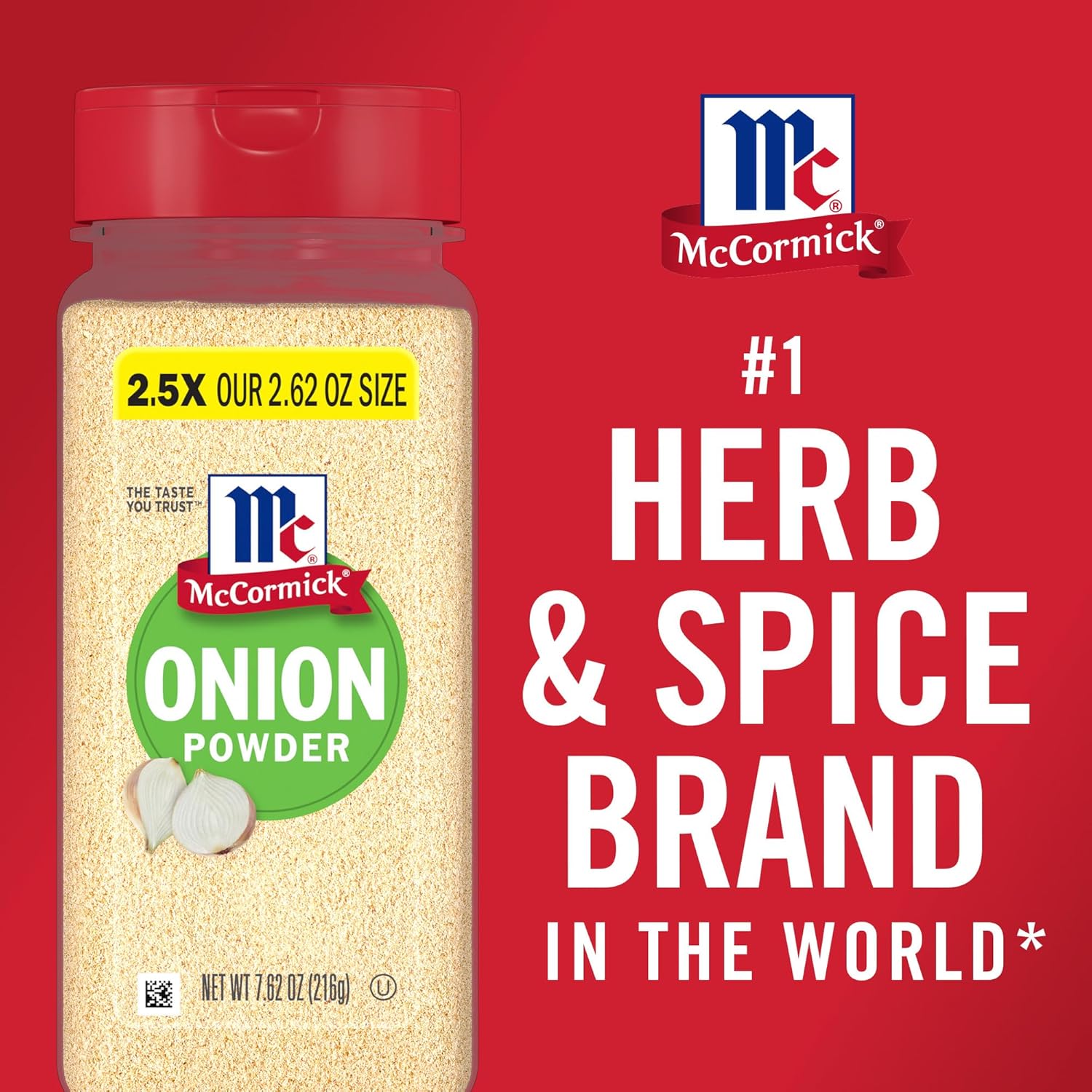 McCormick Onion Powder 7.62 oz – Non-GMO Clean-Eating Pantry Staple