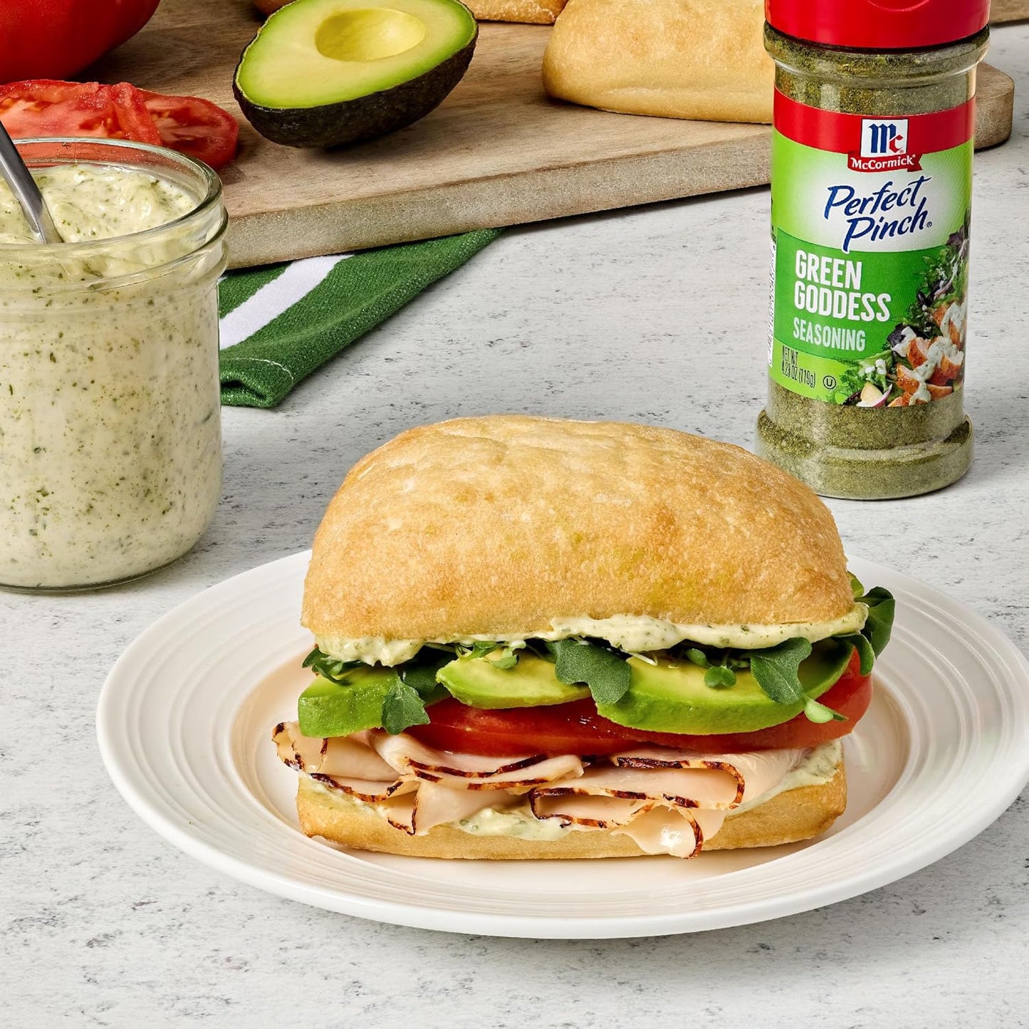 McCormick Perfect Pinch Green Goddess – Single-Bottle All-Purpose Seasoning for Clutter-Free Countertops