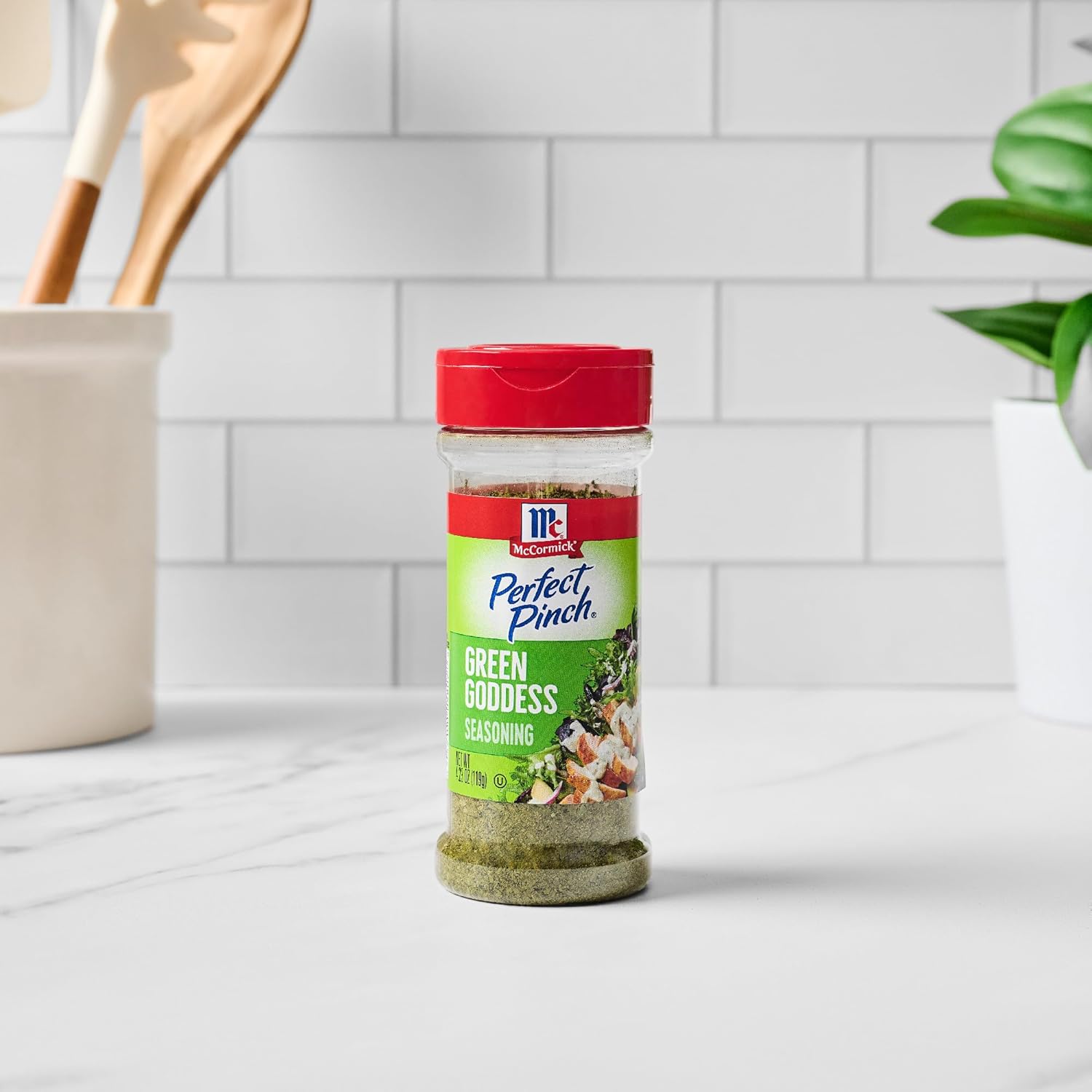 McCormick Perfect Pinch Green Goddess – Single-Bottle All-Purpose Seasoning for Clutter-Free Countertops