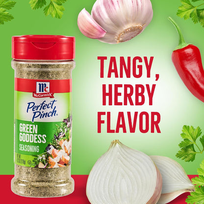 McCormick Perfect Pinch Green Goddess – Single-Bottle All-Purpose Seasoning for Clutter-Free Countertops