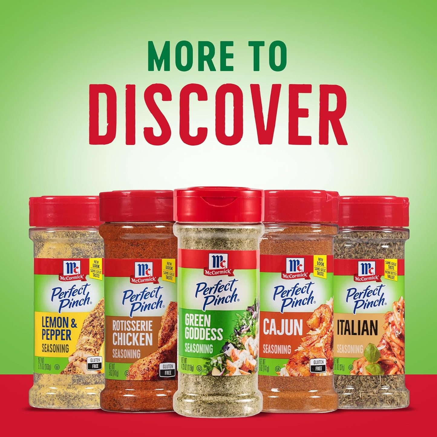 McCormick Perfect Pinch Green Goddess – Single-Bottle All-Purpose Seasoning for Clutter-Free Countertops