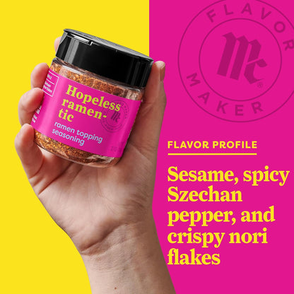 McCormick Ramen Topping Seasoning – One-Bottle Pantry Essential for Simple Asian Meals, 3.7 oz