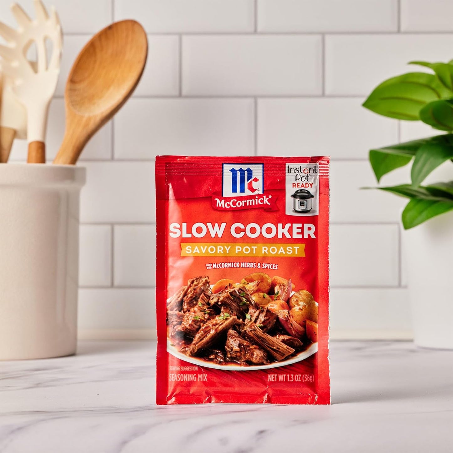 McCormick Slow Cooker Savory Pot Roast Seasoning – No MSG Comfort Food for Mindful Family Eating