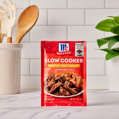 McCormick Slow Cooker Savory Pot Roast Seasoning – No MSG Comfort Food for Mindful Family Eating