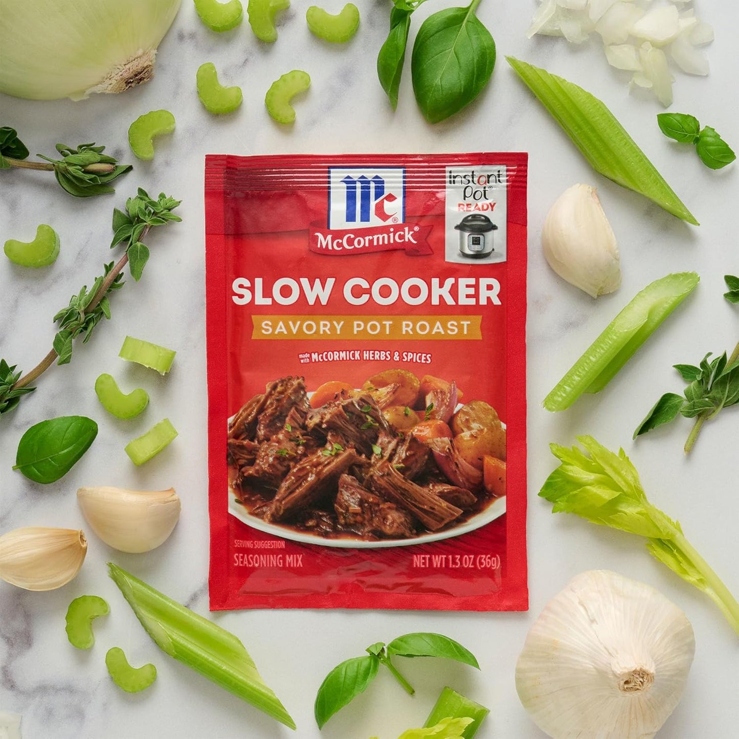 McCormick Slow Cooker Savory Pot Roast Seasoning – No MSG Comfort Food for Mindful Family Eating