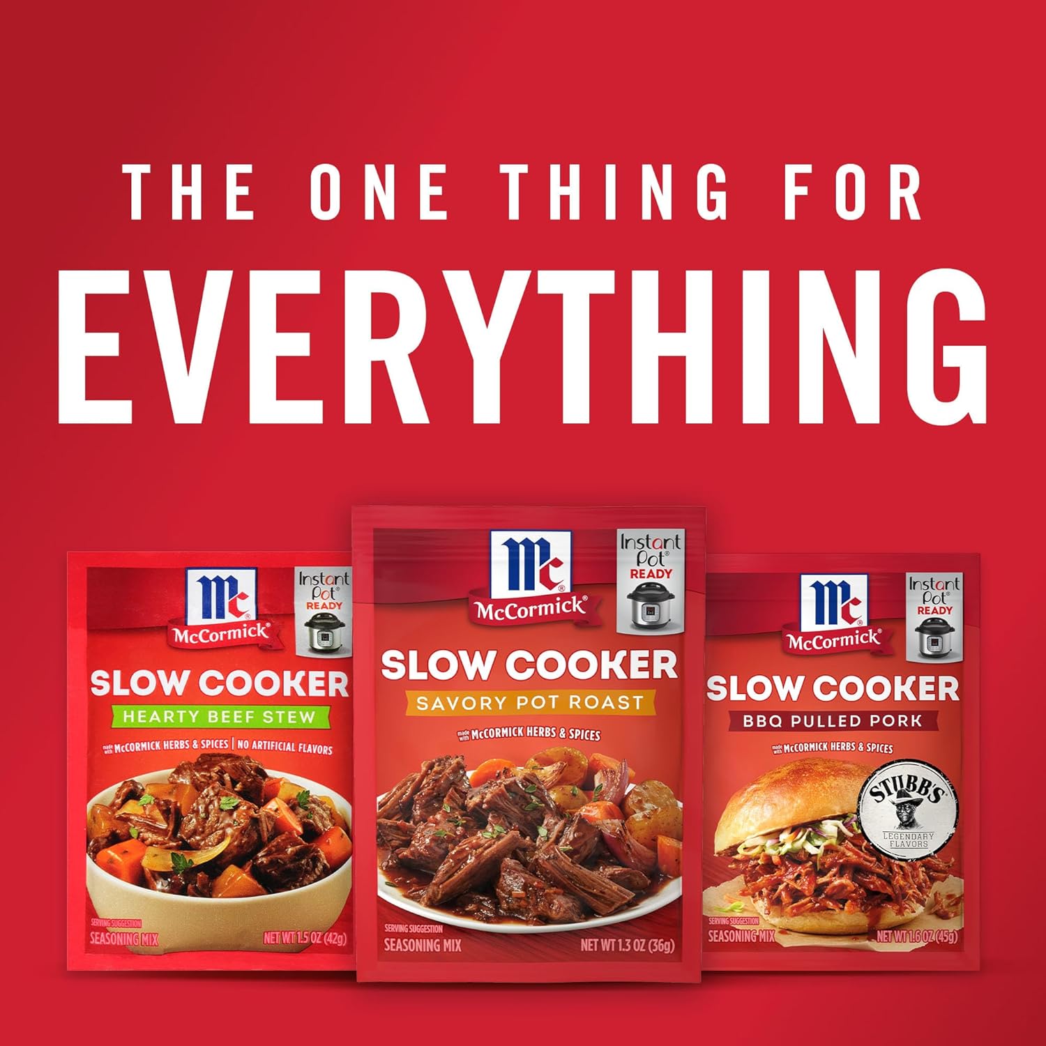 McCormick Slow Cooker Savory Pot Roast Seasoning – No MSG Comfort Food for Mindful Family Eating