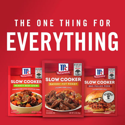 McCormick Slow Cooker Savory Pot Roast Seasoning – No MSG Comfort Food for Mindful Family Eating
