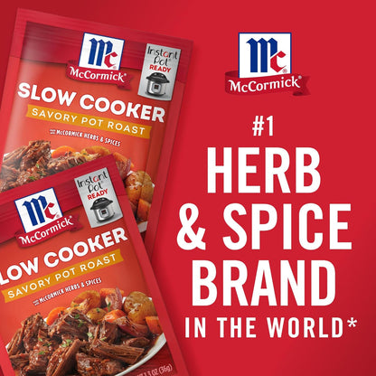 McCormick Slow Cooker Savory Pot Roast Seasoning – No MSG Comfort Food for Mindful Family Eating