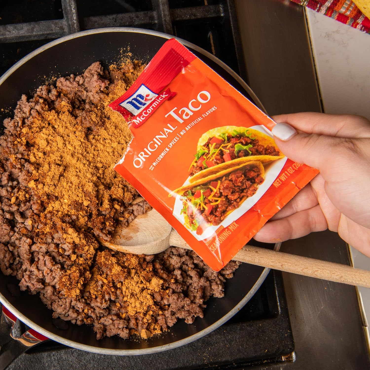 McCormick Taco Seasoning Mix – 1 oz Portion Packs for Camping and RV Trip Cooking