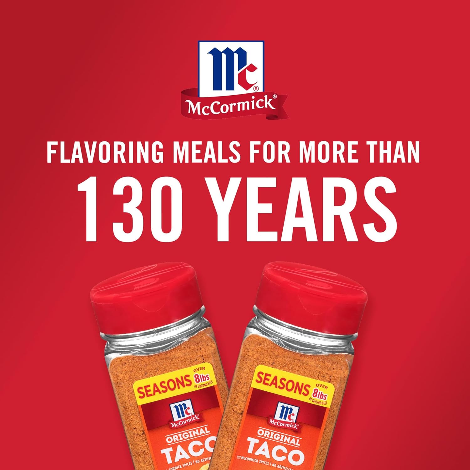 McCormick Taco Seasoning Mix – Clean-Label Pantry Staple, No MSG No Artificial Flavors for Mindful Meal Prep