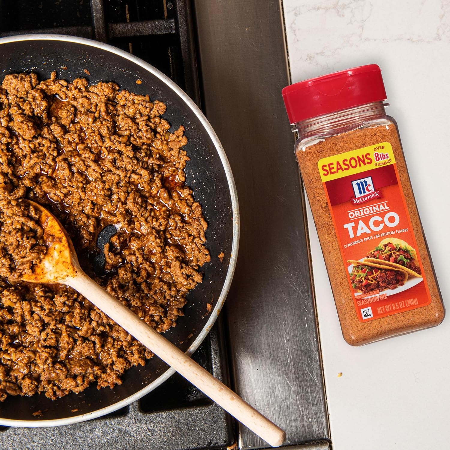 McCormick Taco Seasoning Mix – Clean-Label Pantry Staple, No MSG No Artificial Flavors for Mindful Meal Prep