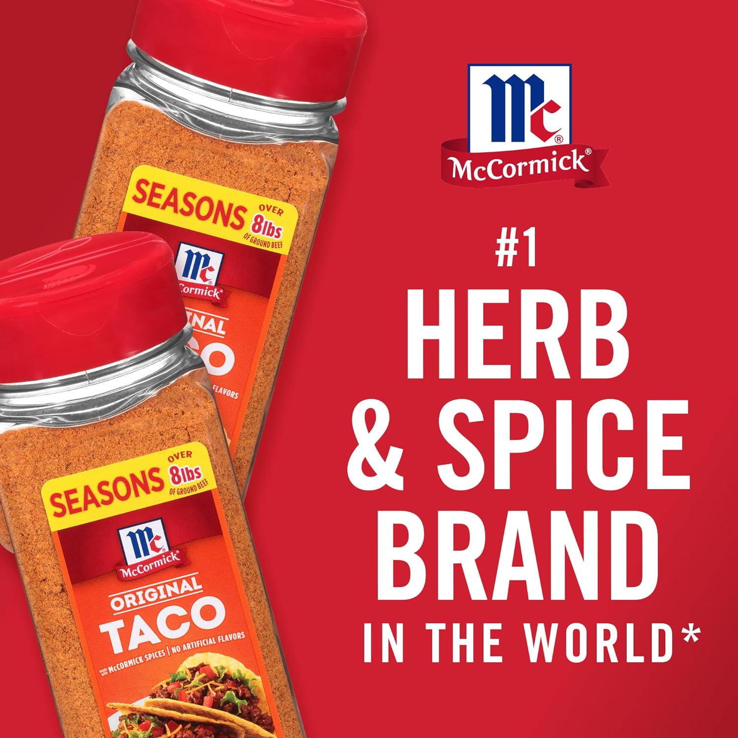 McCormick Taco Seasoning Mix – Clean-Label Pantry Staple, No MSG No Artificial Flavors for Mindful Meal Prep
