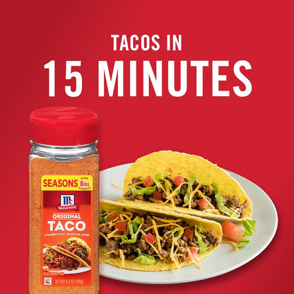 McCormick Taco Seasoning Mix – Clean-Label Pantry Staple, No MSG No Artificial Flavors for Mindful Meal Prep