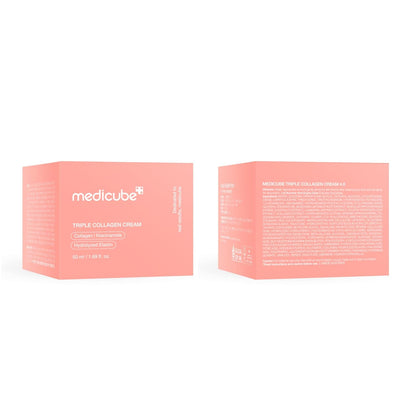 Medicube Triple Collagen Cream – Nightly Anti-Aging Ritual for the Bedroom Vanity, Wrinkle and Firming Moisturizer