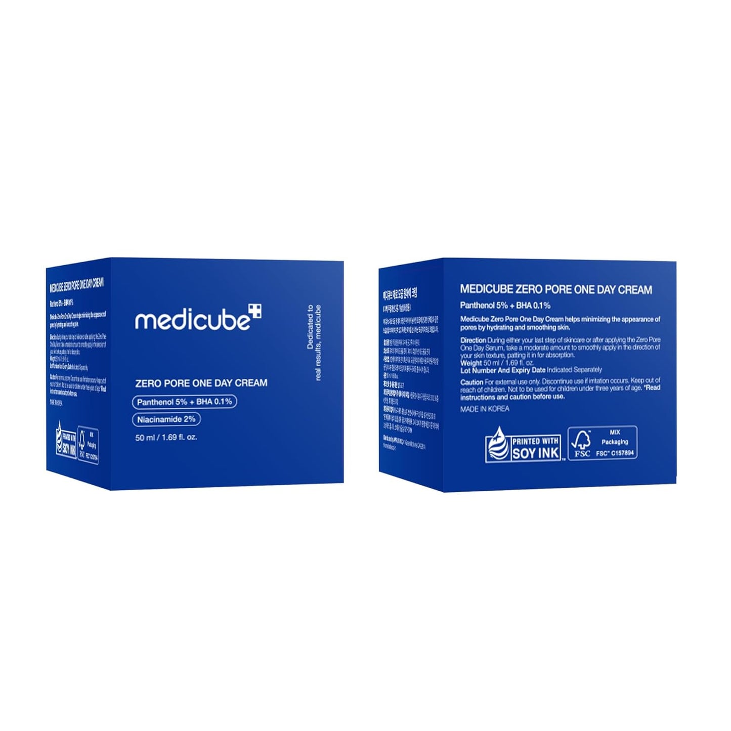 Medicube Zero Pore One-Day Cream 1.69 fl.oz – Nightly Wind-Down Moisturizer for Mindful Skincare Rituals