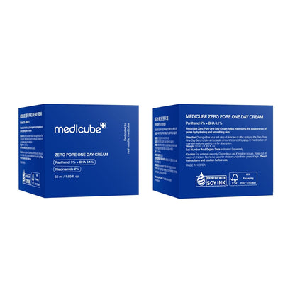Medicube Zero Pore One-Day Cream 1.69 fl.oz – Nightly Wind-Down Moisturizer for Mindful Skincare Rituals