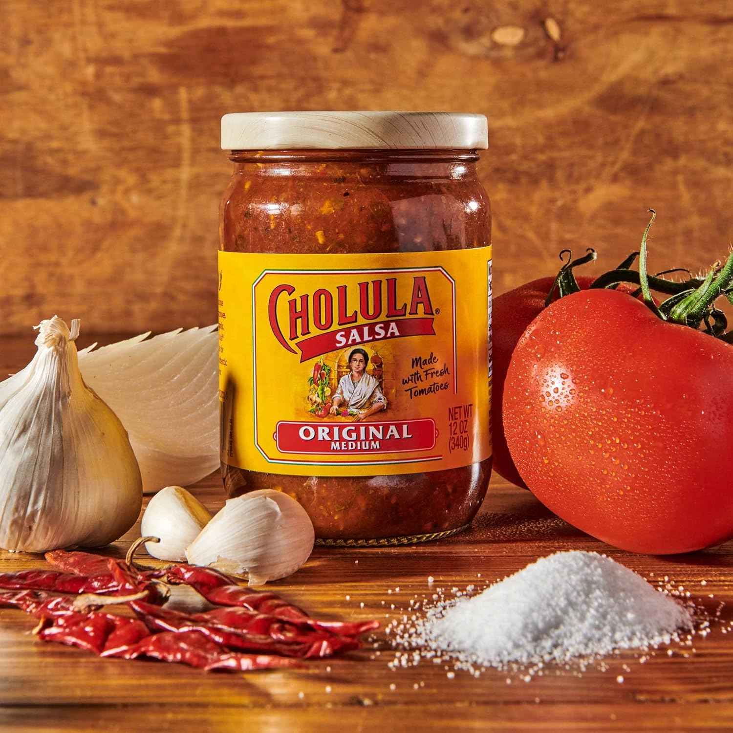 Cholula Original Salsa Medium 12 oz – Gourmet Pantry Gift for the Home Cook Who Loves Mexican Food