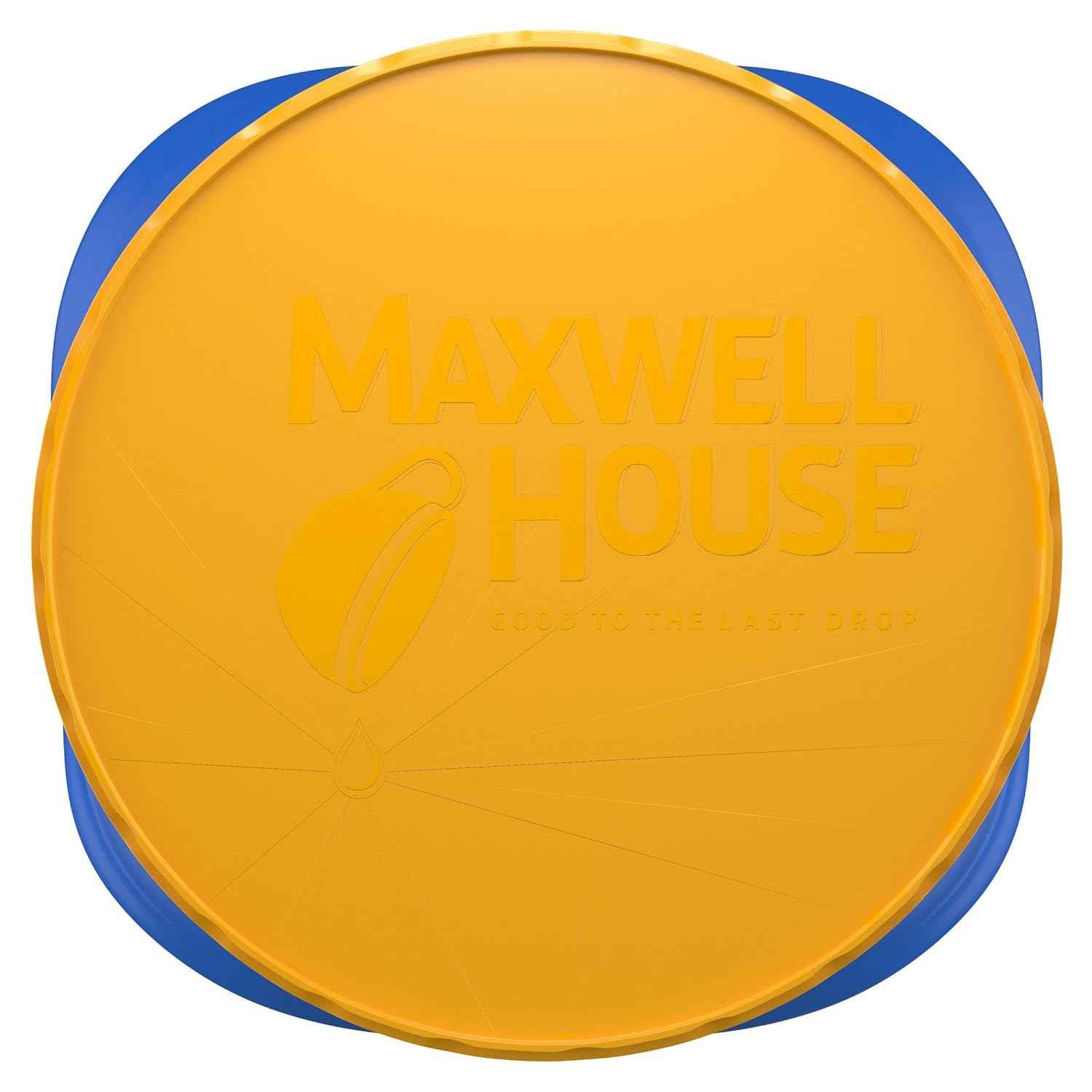 Maxwell House 100% Colombian Medium Roast Coffee 23.1oz – Lower-Caffeine Daily Ritual for Sensitive Stomachs