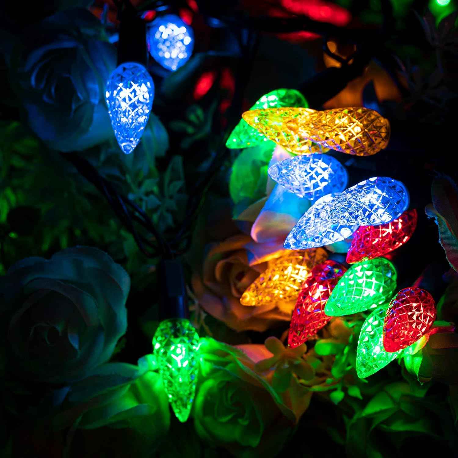 AWQ 66 ft C6 Fairy Lights Plug in – Decorative Indoor String Lights for Dorm Walls, Bookshelves & Window Frames, Warm White Glow