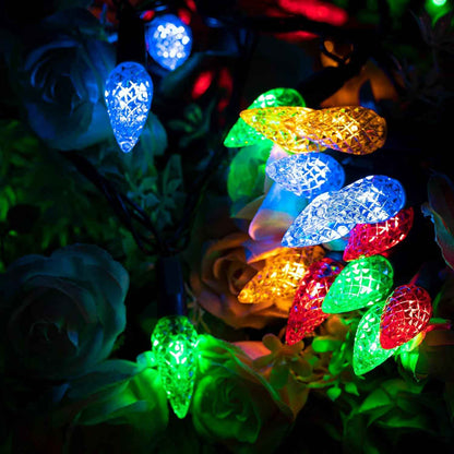 AWQ 66 ft C6 Fairy Lights Plug in – Decorative Indoor String Lights for Dorm Walls, Bookshelves & Window Frames, Warm White Glow