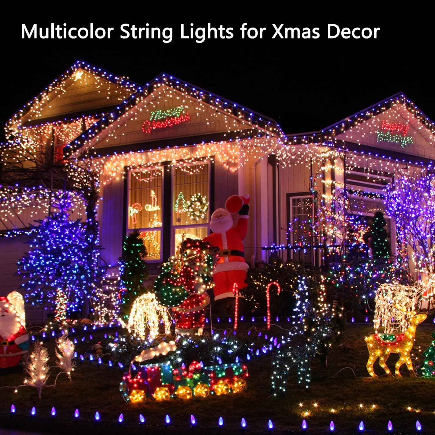 Toodour Solar String Lights – Flameless Outdoor and Indoor Lighting for Homes with Kids and Pets, LED Only