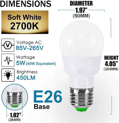 ILC Safe Color Changing Night Light Bulb for Kids Room and Nursery, Cool Touch LED with Auto Timer
