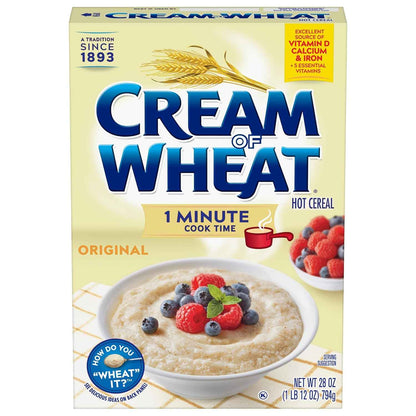 Cream of Wheat Original Hot Cereal – Simple 1-Minute Hot Cereal for the Clutter-Free Apartment Kitchen