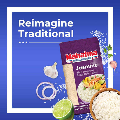 Mahatma Jasmine Rice 10 lb – Family-Size Fragrant Rice for Shared Dinner Tables