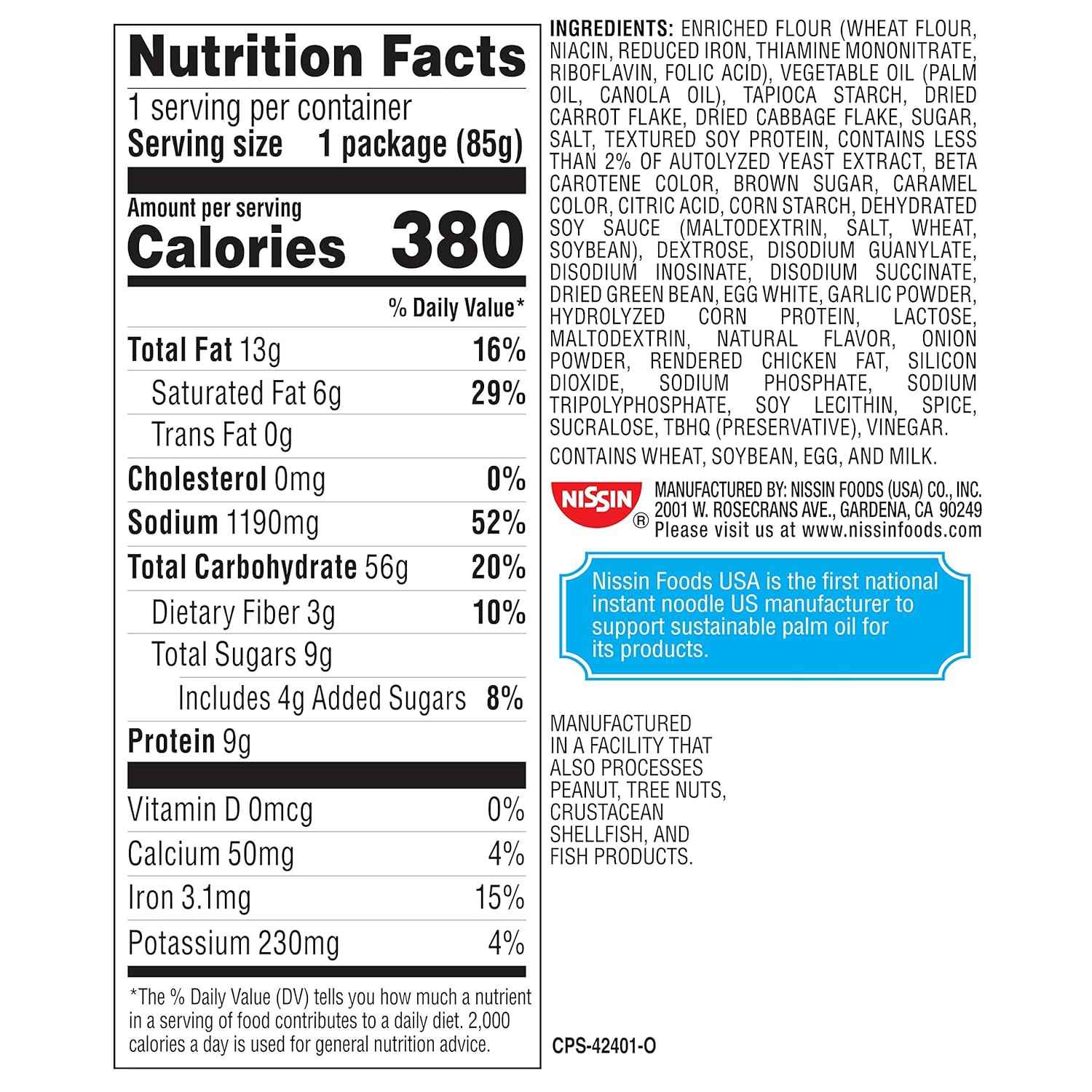 Nissin Cup Noodles Protein Ramen – Desk Lunch Solution for Busy Office Days, 16g Protein Per Cup