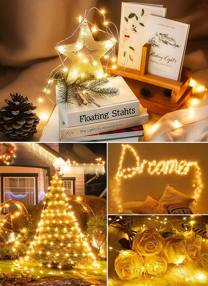 Minetom Twinkle Fairy Lights – Nursery Night Light for Baby Room, Cool-Touch USB String Lights with 6H Auto Timer and 8 Modes