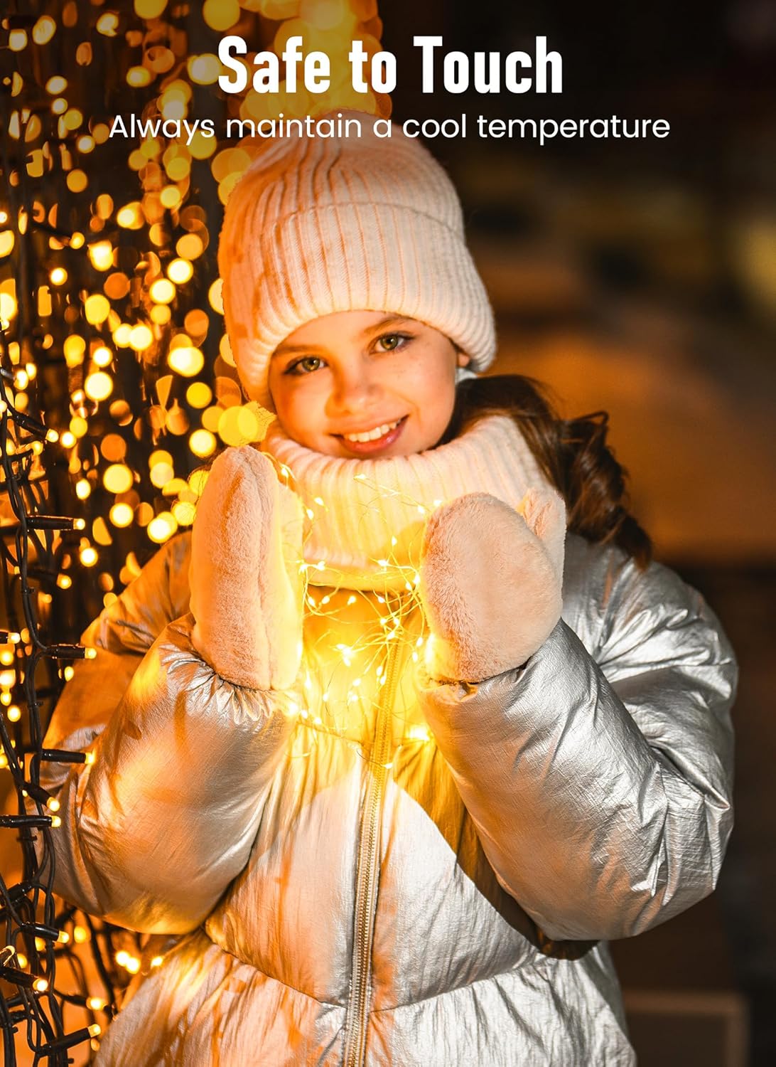 Minetom Twinkle Fairy Lights – Nursery Night Light for Baby Room, Cool-Touch USB String Lights with 6H Auto Timer and 8 Modes