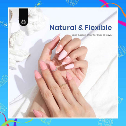 Beetles Gel Nail Kit Etch-X – Study Desk Manicure, Portable USB Lamp for Quick Touch-Ups Between Sessions