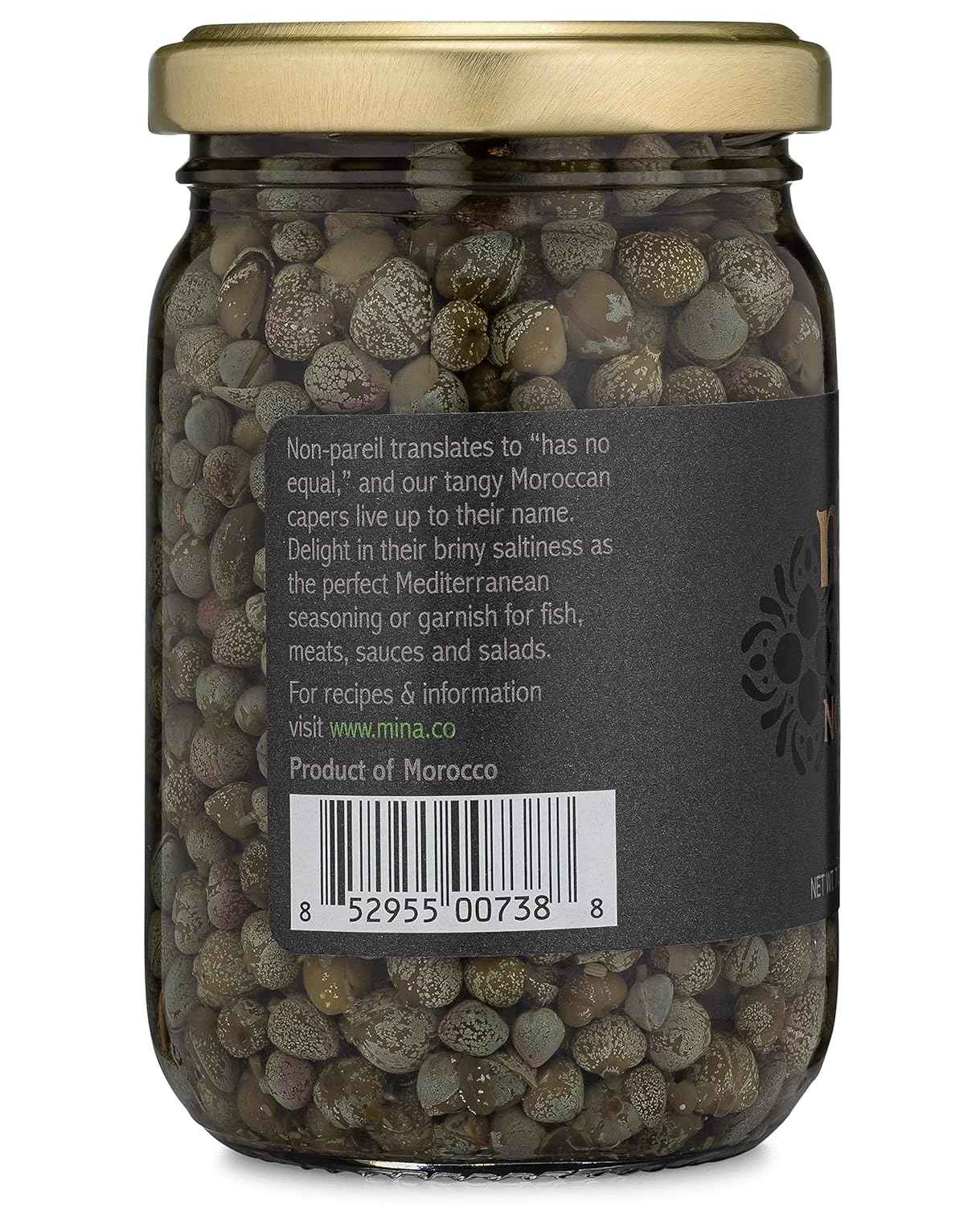 Mina Non-Pareil Capers 7 oz – Gourmet Pantry Gift for Home Chefs and Foodie Friends