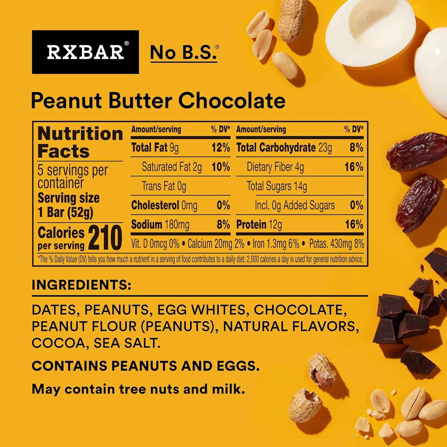 RXBAR Peanut Butter Chocolate Protein Bar – Office Desk Drawer Snack to Beat the 3PM Slump