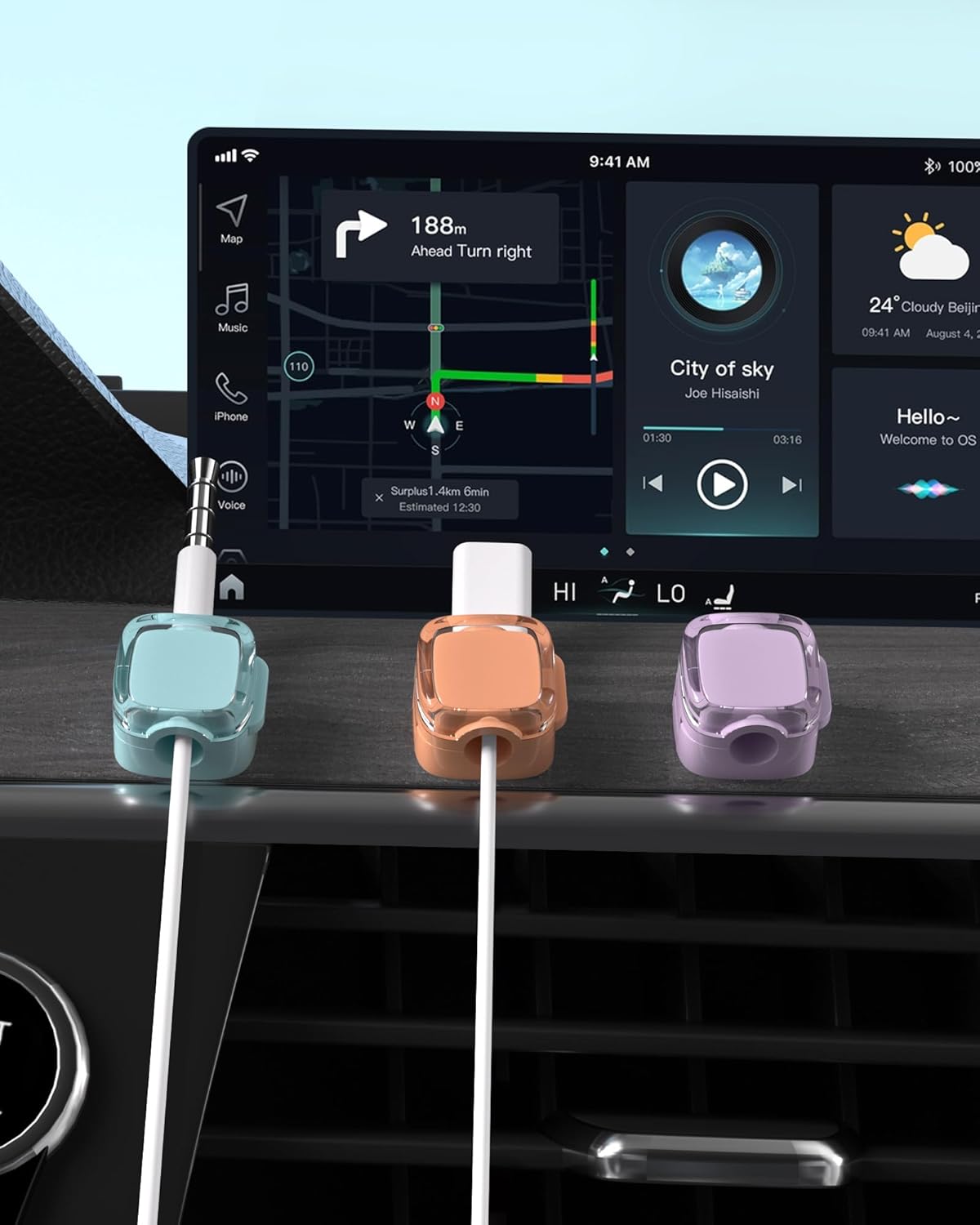 Minimalist Cable Clips for Clean Desk Setup — Small Magnetic Cord Holder in Neutral Tones, 8-Pack