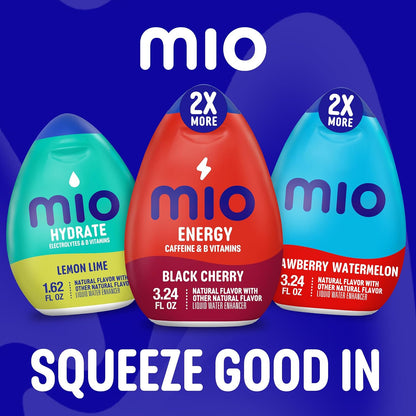mio Orange Tangerine Flavored Water Drops – Calorie-Free Self-Care Companion for Home and Gym