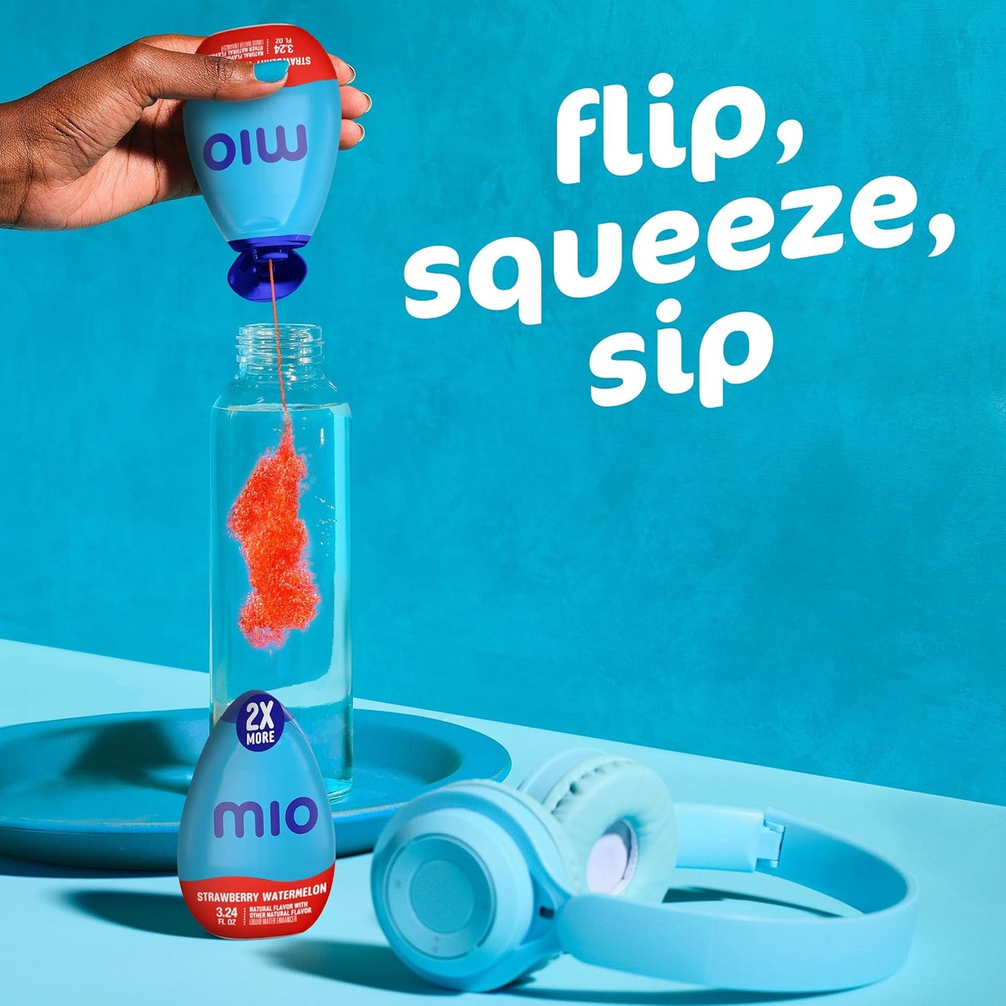 mio Strawberry Watermelon Desk Water Enhancer – Sugar-Free Flavor to Help You Drink More Water at Work