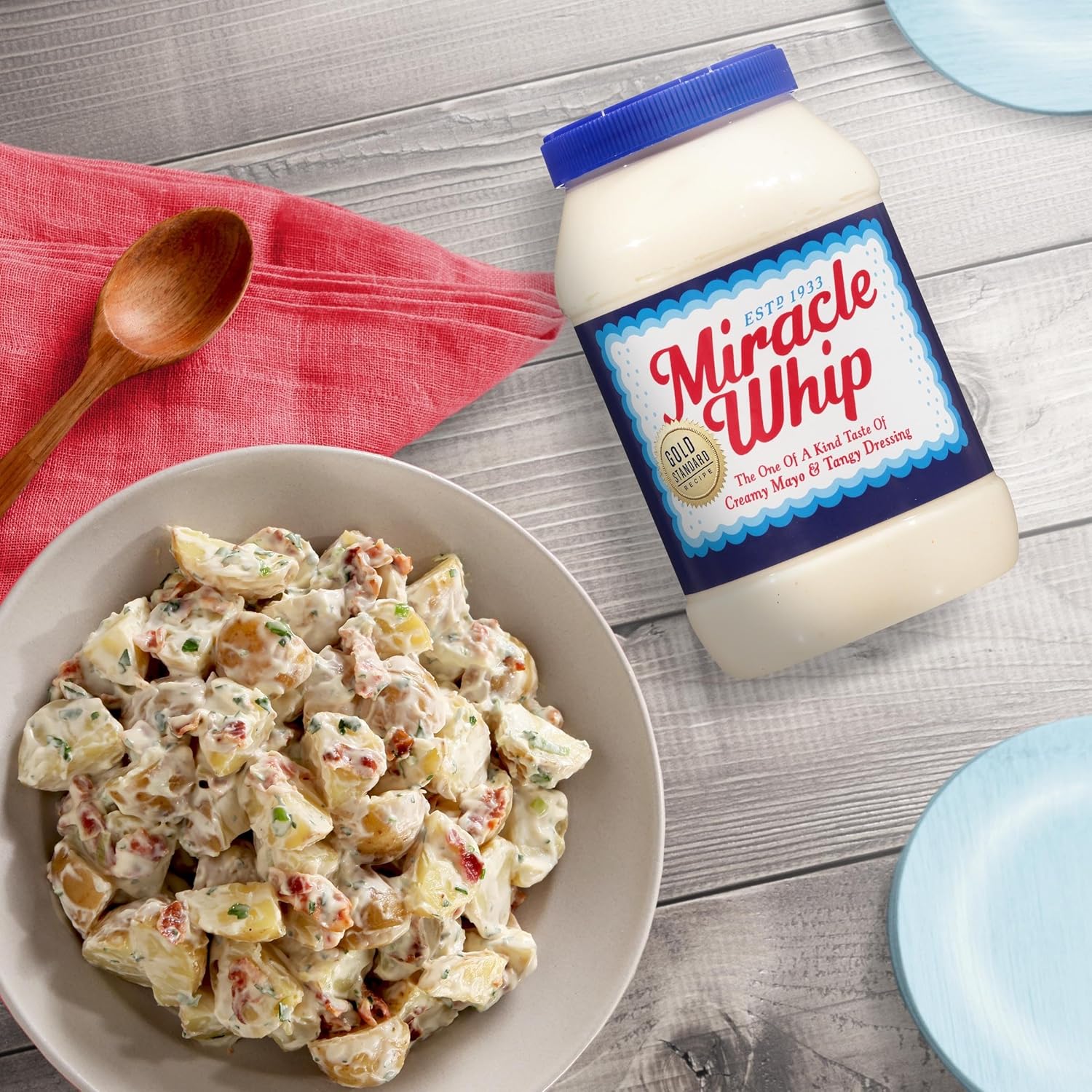 Miracle Whip Dressing 30 oz Jar – Family-Size Sandwich Spread for School Lunchboxes