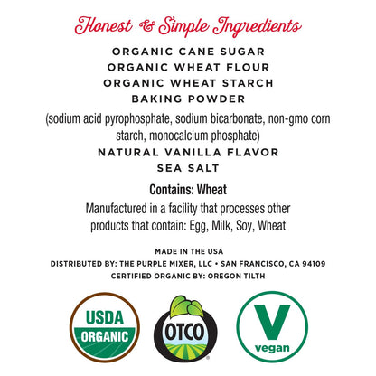 Miss Jones Baking Organic Yellow Cake Mix – Thoughtful Gift for Allergy-Aware Families, Vegan Vanilla Cake Mix Pack for Housewarmings and Holiday Hosting