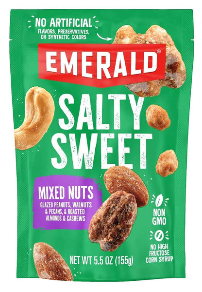 Emerald Nuts Salty Sweet Mixed Nuts – Gourmet Snack Gift Basket Addition for Holidays