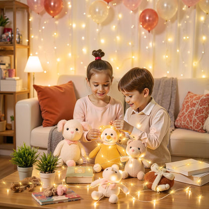 Mlambert LED Fairy Lights Battery Operated – Flameless String Lights Safe for Kids Bedroom and Nursery, Cool-Touch Rechargeable Nightlight