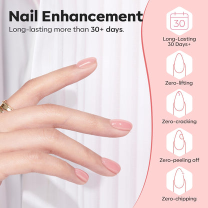 modelones Low-Odor Builder Gel 7-in-1 – Gentle At-Home Manicure for Sensitive Self-Care Nights