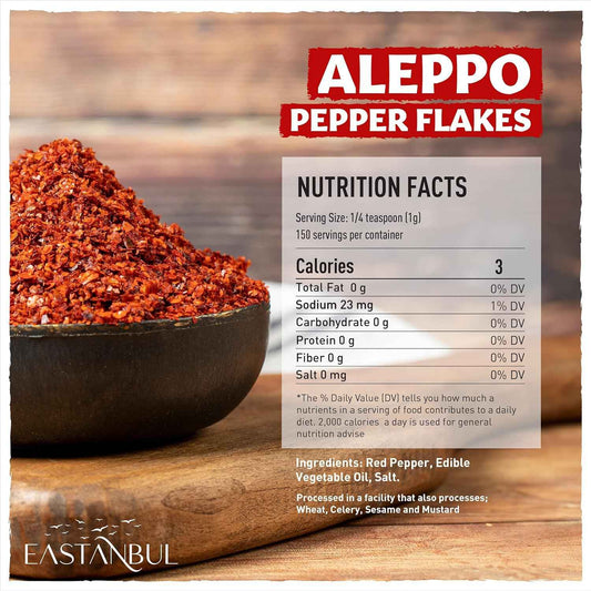 Eastanbul Aleppo Pepper 5.3oz – Premium Imported Spice for the Artisan Home Chef, Turkish Pul Biber