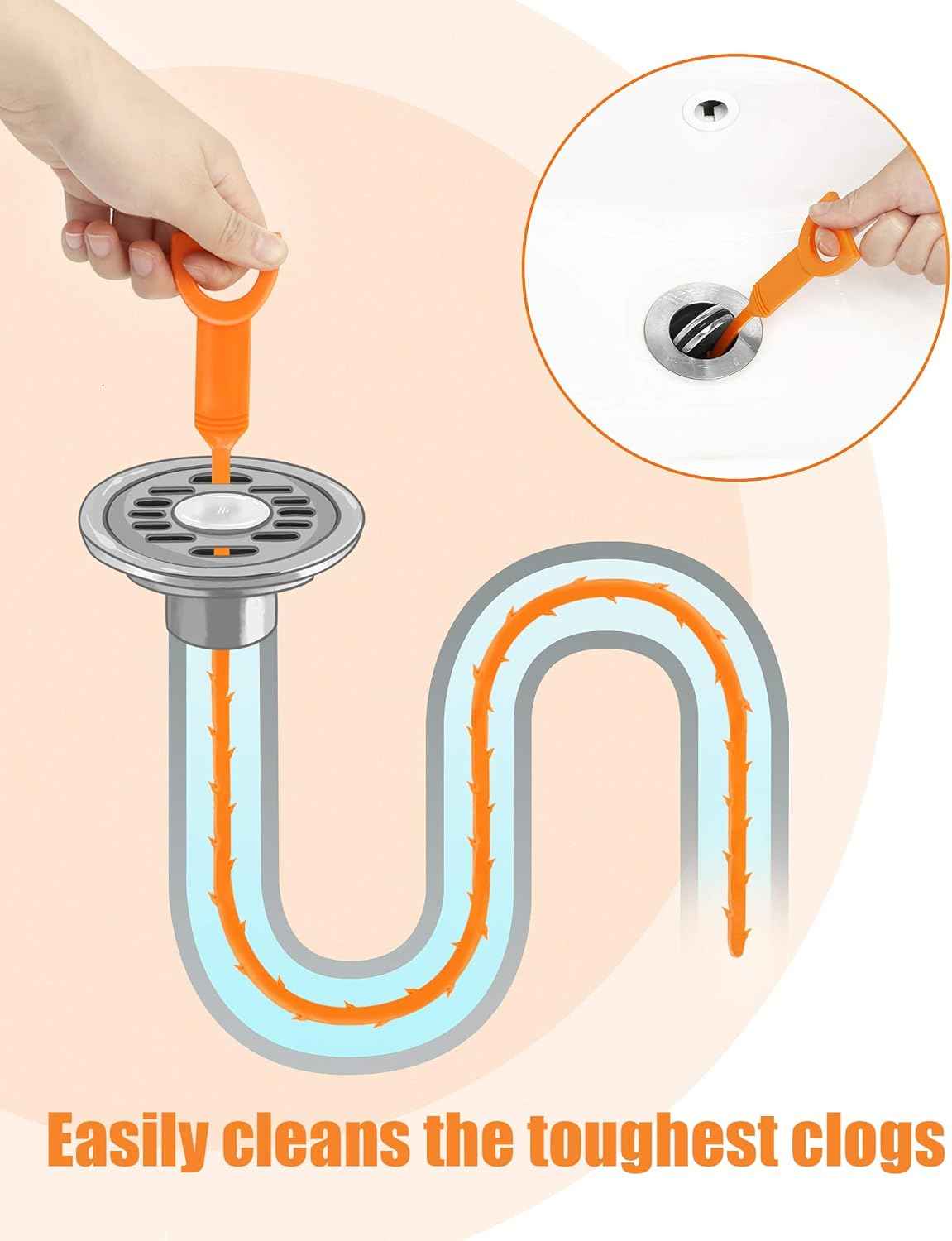 Drain Weasel – Family Safe Hair Drain Remover for Kids Bathroom and Nursery
