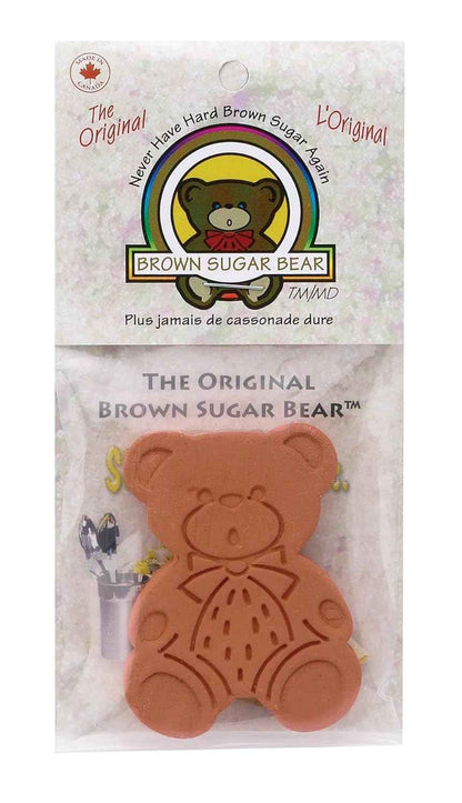 Brown Sugar Bear Original Brown Sugar Softener – Clean and Intentional Kitchen Tool for Less Waste, Reusable Terracotta Pack of 2